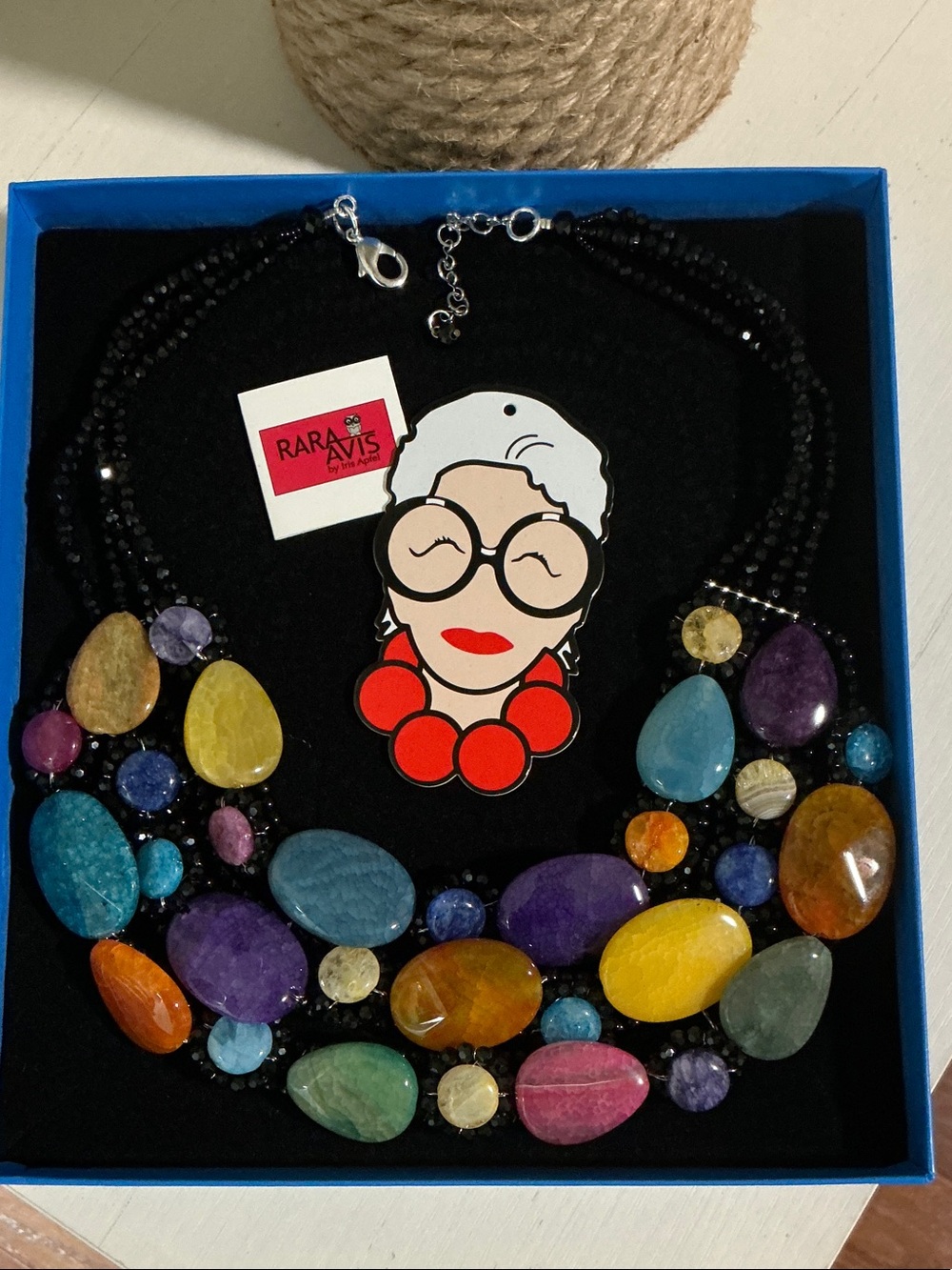 Rara Avis by Iris Apfel Multicolor Beaded Statement Necklace